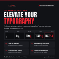 Text Flo — DaVinci Resolve Text Animation Pack