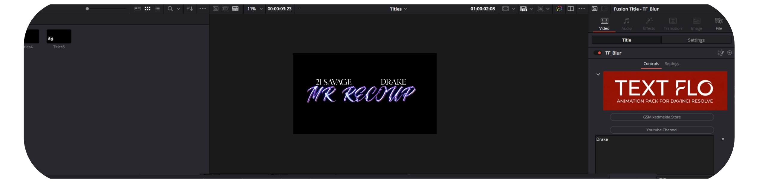 Text Flo  DaVinci Resolve Text Animation Pack
