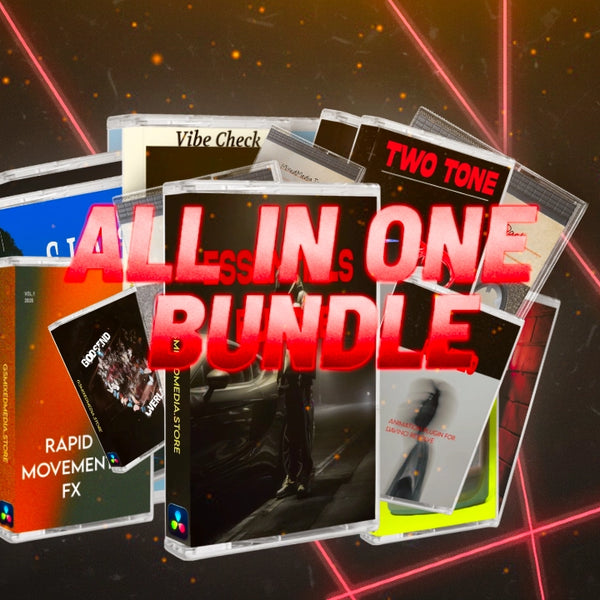 ALL IN ONE BUNDLE DaVinci Resolve  Fusion Presets, & Music Video Effects