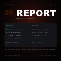 Step 5 of 5 - Report: the run separates what was measured from what was assumed, and saves to a text file