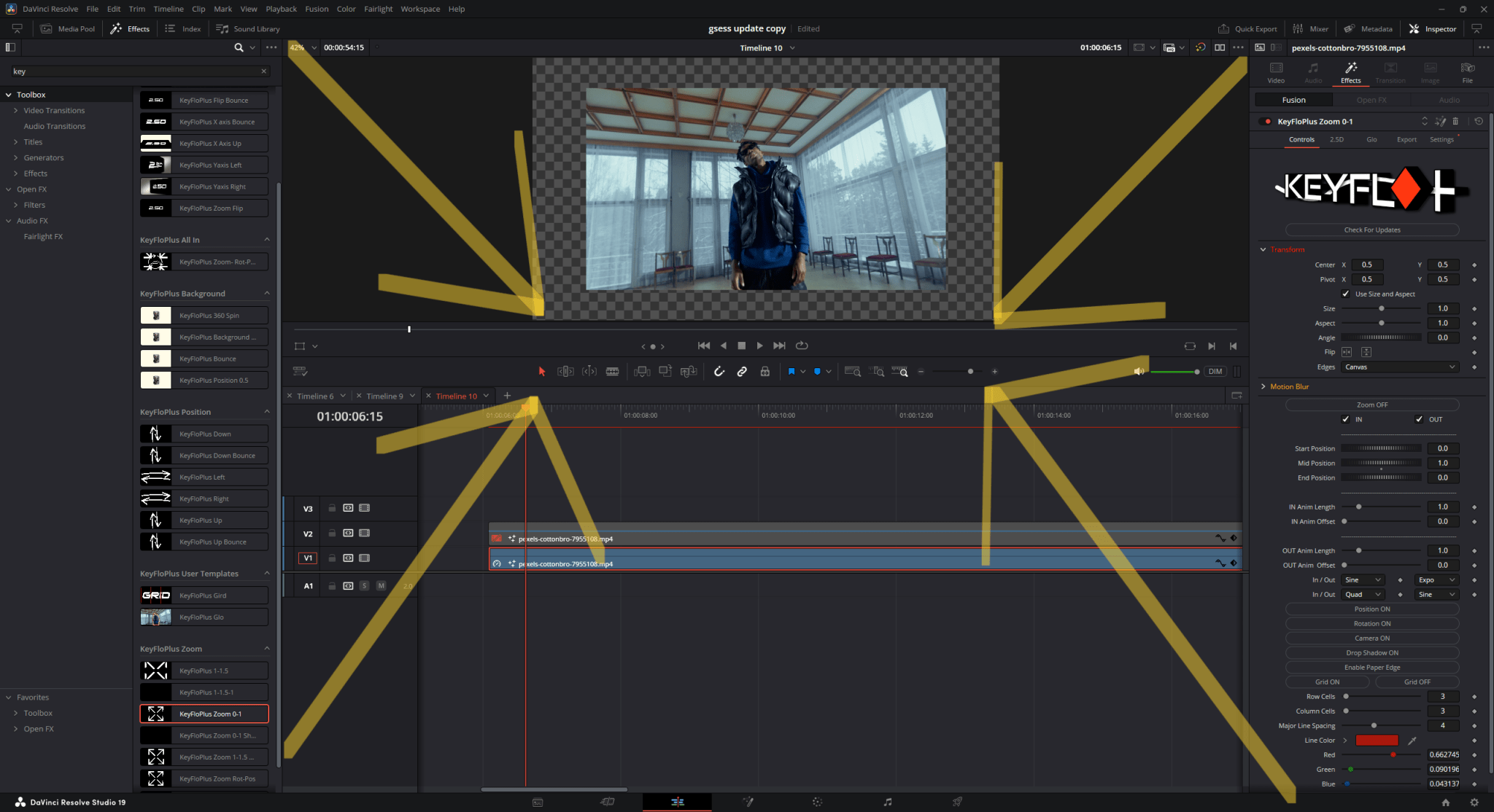 KeyFlo Plus Animation Plugin For DaVinci Resolve Pro - GSMixedMedia