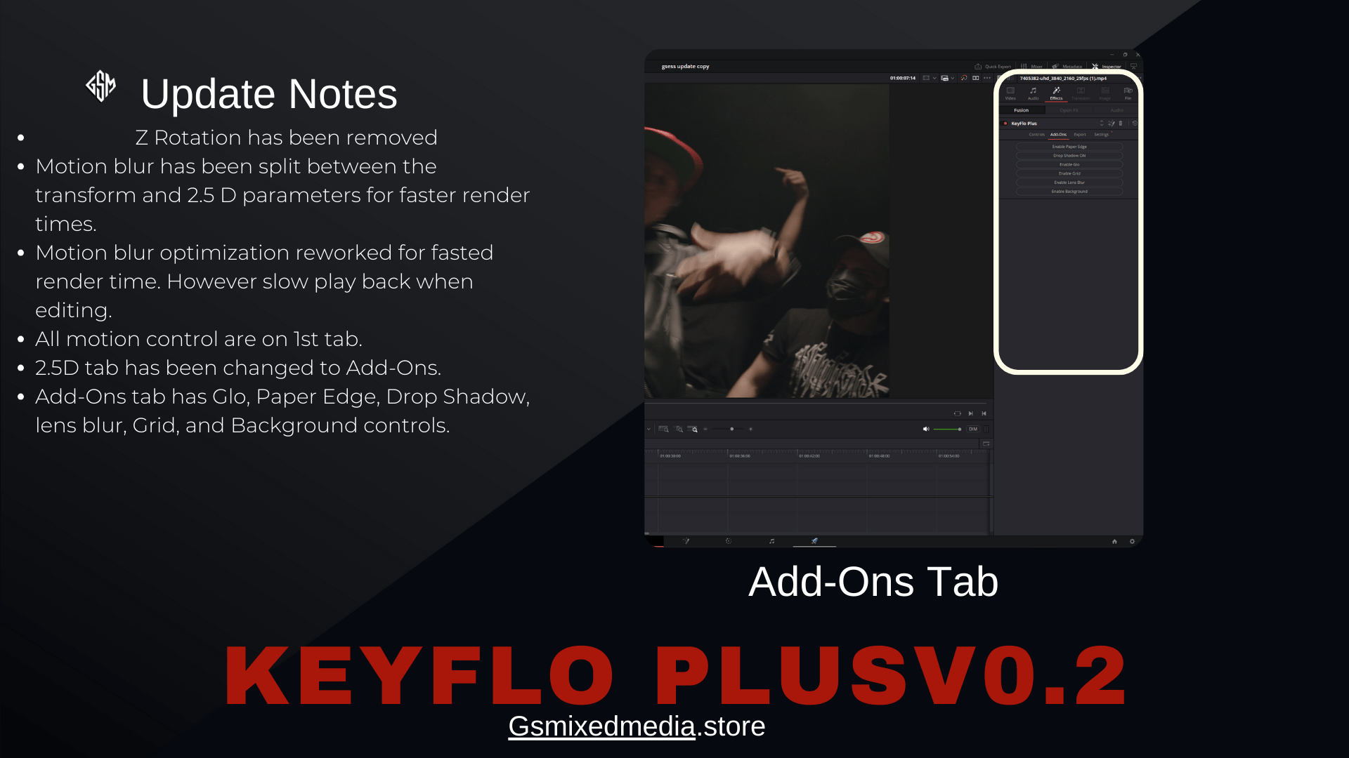 KeyFlo Plus Animation Plugin For DaVinci Resolve - GSMixedMedia