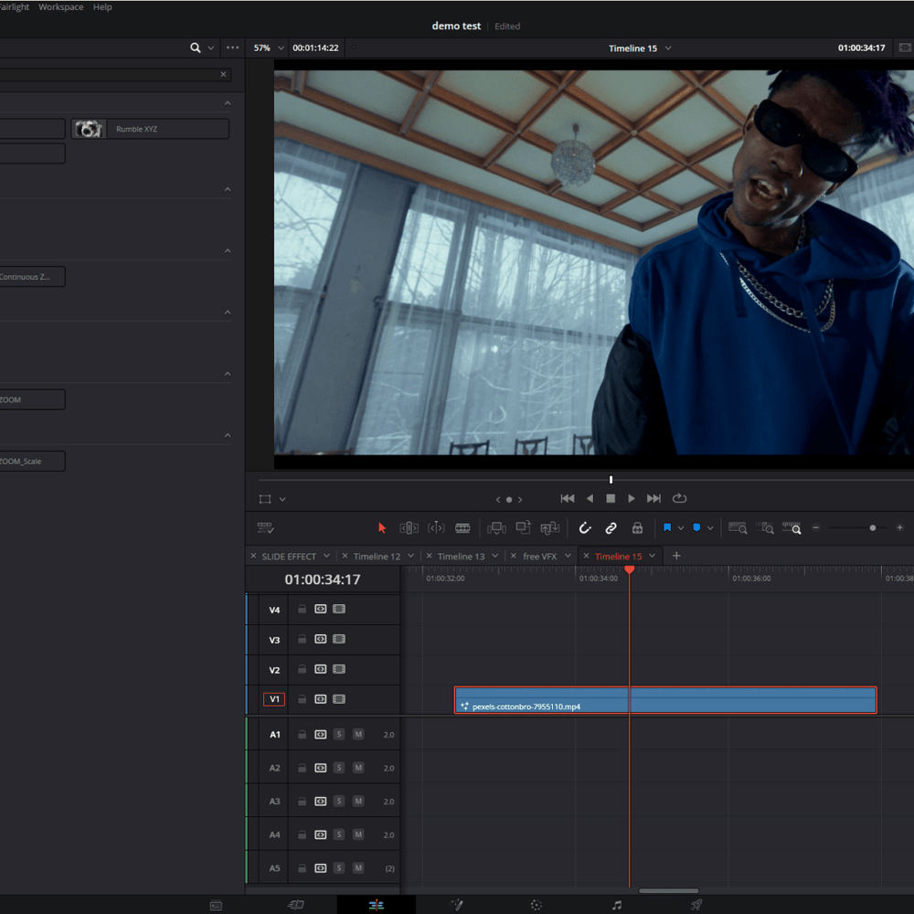 The Rumble Pack Camera Shake for DaVinci Resolve - GSMixedMediaDavinci Resolve Presets